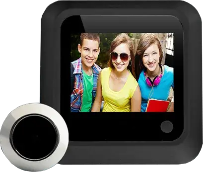 2.4’ Hidden Peephole 120° Intelligent Digital Door Viewer Monitor Take Picture Anti Cat Eye Peek Camera 240*320 visual doorbell by stepyours.com