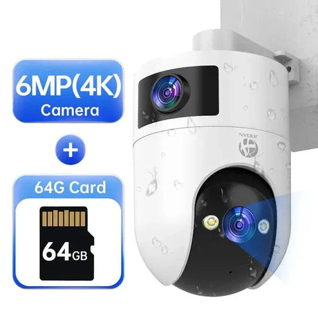 Smart PTZ WiFi Security Camera With AI Tracking Outdoor