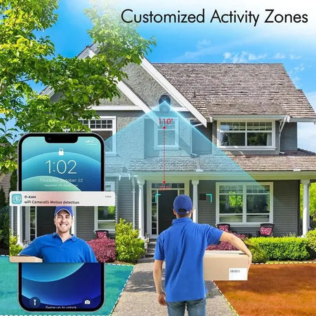 HEIYOUCAM WiFi Outdoor Security Camera 2K Battery AI Color Night Vision Hooks - stepyours.com
