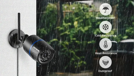 4MP Outdoor WiFi Bullet Security Camera - CamHi CamHipro Compatible Alerts - stepyours.com
