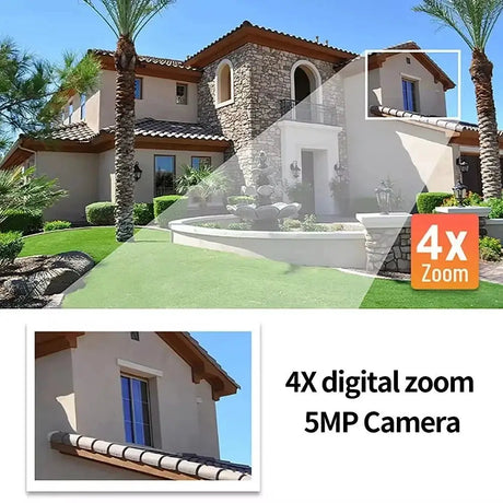 WIFI Tuya Indoor 5MP Camera - 360 Degree PTZ With 4x Zoom And Two Way Audio - stepyours.com