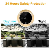 New 4.3 Inch Peephole 140° Smart Video Doorbells Door Viewer Camera Security Monitor 1080P HD Visual Doorbell by stepyours.com