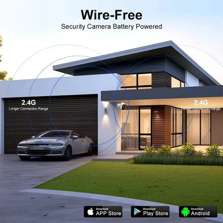 Vstarcam CB54 TZ 2K Solar Wireless Battery Security Camera With PIR Motion Alarm - stepyours.com