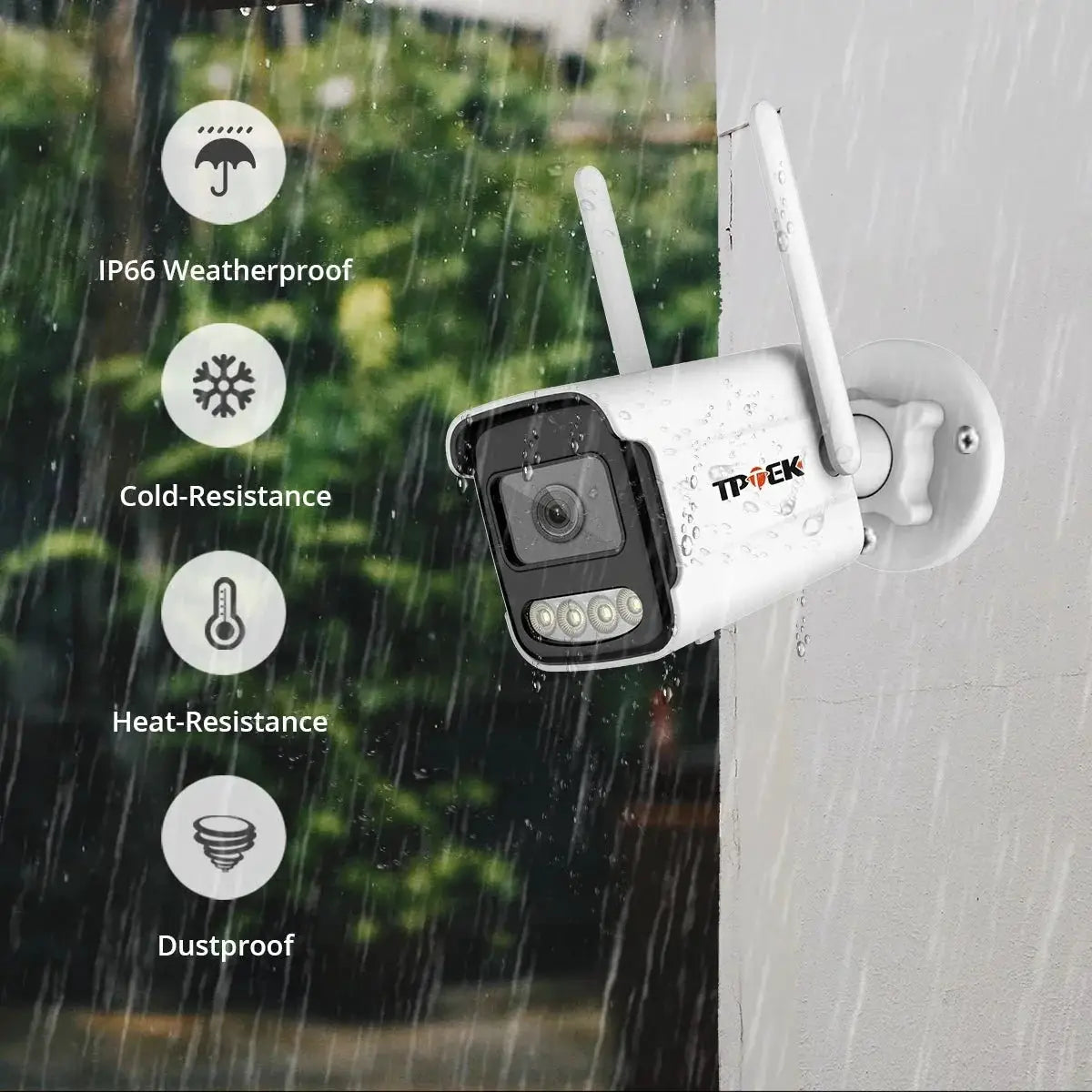 4K 8MP Outdoor WiFi Security Camera - Waterproof Bullet With Night Vision - stepyours.com
