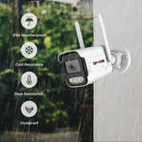 4K 8MP Outdoor WiFi Security Camera - Waterproof Bullet With Night Vision - stepyours.com