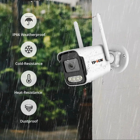 4K 8MP Outdoor WiFi Security Camera - Waterproof Bullet With Night Vision - stepyours.com
