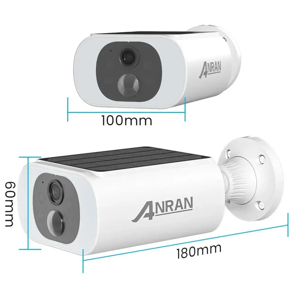 ANRAN 2K Wireless Solar Outdoor Camera Humanoid Detection Night Vision - stepyours.com