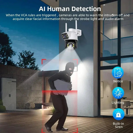 4K Outdoor Security Camera With AI Motion Tracking