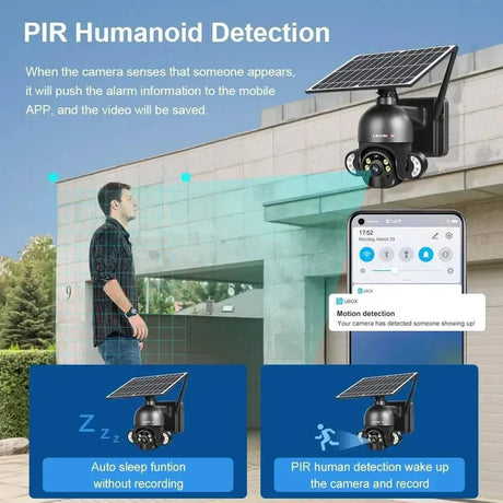 Solar Security Camera Outdoor Surveillance With WiFi Power