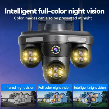 Difang 5MP WiFi IP Camera Outdoor PTZ 10x Zoom Auto Tracking CCTV - stepyours.com