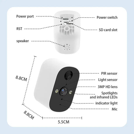 XVIM 1080P Solar Outdoor Wireless Security Camera - AI Motion Detection - stepyours.com