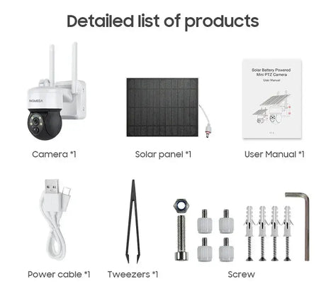 Shiwojia 5W 4G Solar Camera WiFi Tuya Smart Outdoor Cam