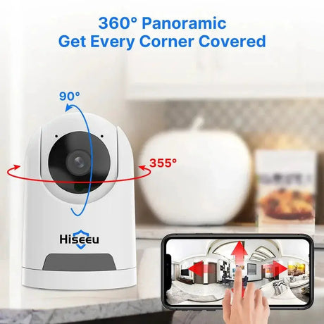 Hiseeu 4MP PTZ IP Security Camera Color Night Vision System