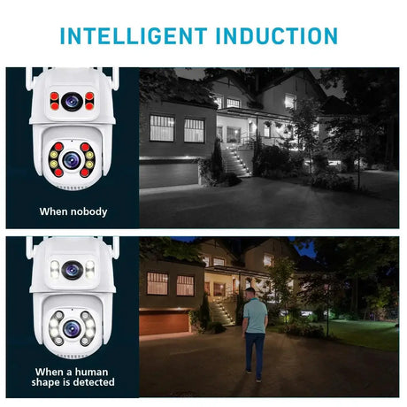 8MP Dual Lens Outdoor Security Camera With Night Vision