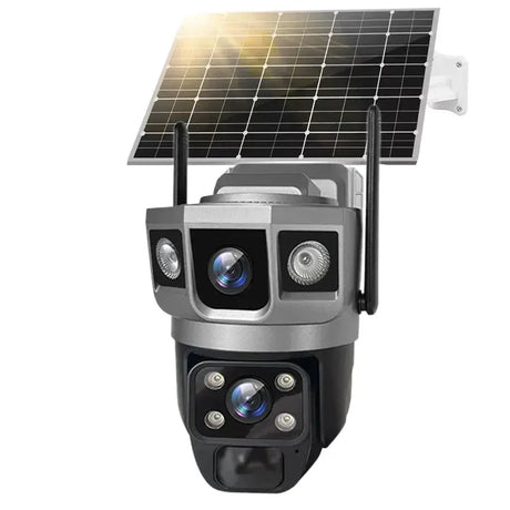 V380 Pro Solar Wifi Outdoor PTZ Dual Lens Camera Auto Tracking Hooks - stepyours.com
