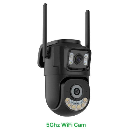 External WiFi PTZ Camera Dual Lens - Outdoor 2.4Ghz And 5Ghz WiFi Auto Tracking - stepyours.com