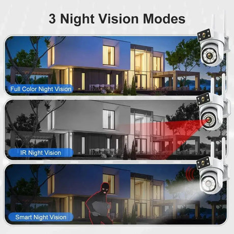 8MP Outdoor WiFi Camera With AI Smart Tracking System