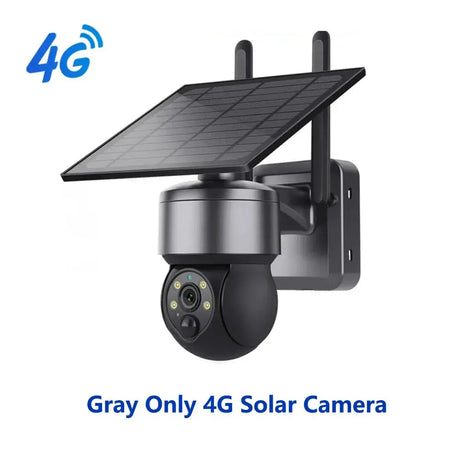 Shiwojia Wifi Wireless PTZ Solar Camera 4G SIM Outdoor 4MP
