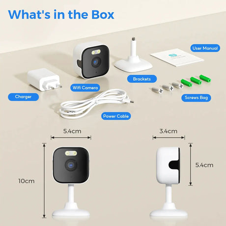 5MP HD WiFi Indoor Security Camera Featuring Night Vision and Two Way Audio - stepyours.com