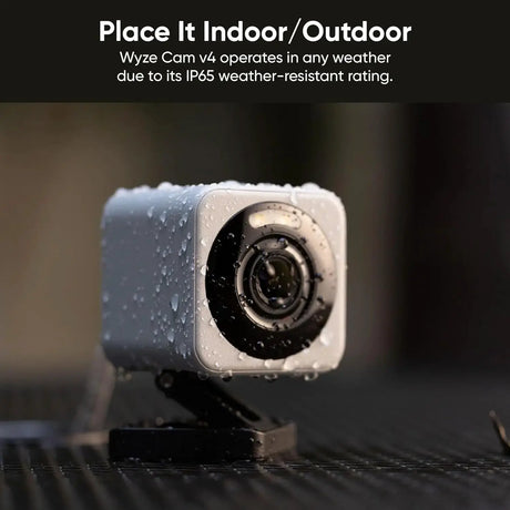 Wyze Cam V4 - 2.5K QHD Indoor Outdoor Camera With Motion Spotlight - stepyours.com