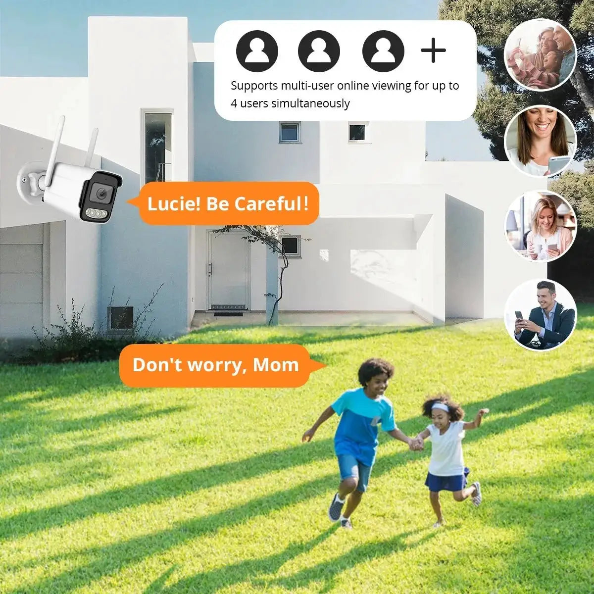 4K 8MP Outdoor WiFi Security Camera - Waterproof Bullet With Night Vision - stepyours.com