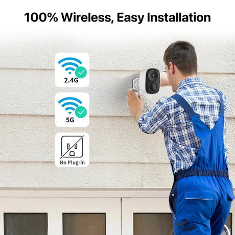 Vstarcam CB54 TZ 2K Solar Wireless Battery Security Camera With PIR Motion Alarm - stepyours.com