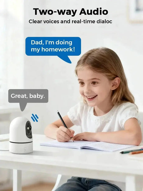 PEGATAH 5MP One - Touch Call Indoor Baby Monitor WiFi Color Night Vision - stepyours.com