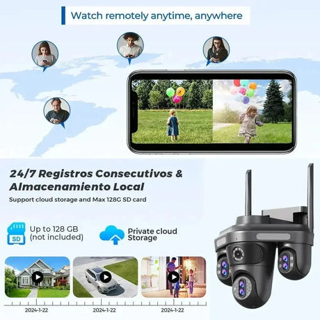 Difang 5MP WiFi IP Camera Outdoor PTZ 10x Zoom Auto Tracking CCTV - stepyours.com
