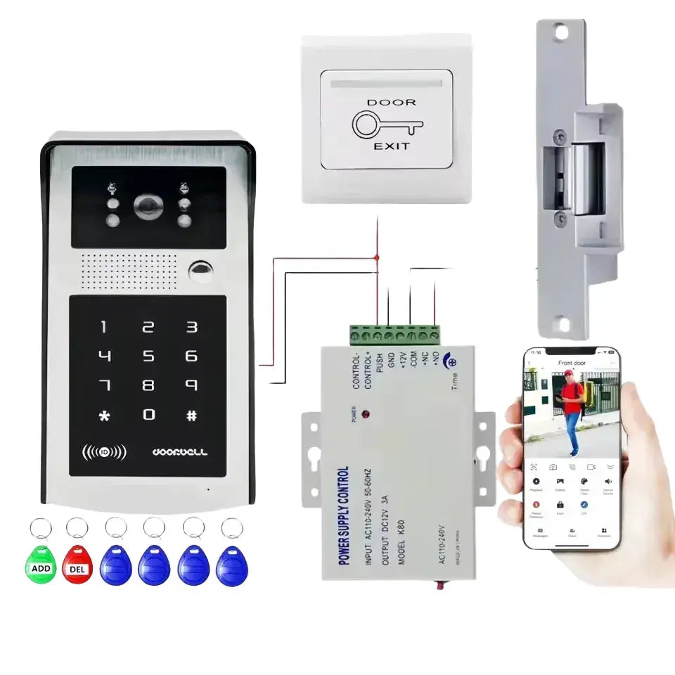 Tuya Smart Wifi Video Doorbell Intercom System 1080P Wireless video door phone Outdoor WIFI Camera RFID Card for Home Apartment by stepyours.com