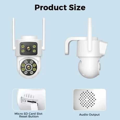 Besder 8MP WiFi PTZ Outdoor Camera With Auto Tracking Night Vision - stepyours.com