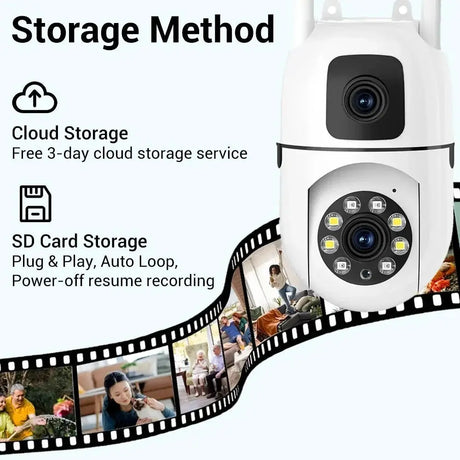 OK - A2 - EU PTZ WiFi Camera With Auto Tracking AI Detection Full Color Night Vision - stepyours.com