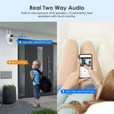 2.4G And 5G PTZ WiFi Camera Dual Lens For Home Security