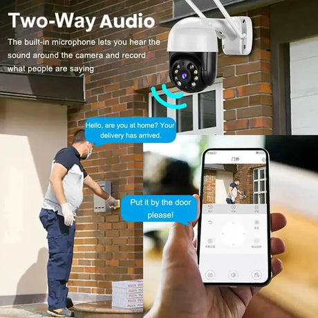 DDBROUGEN A8B PTZ Camera - 4K 8MP AI Humanoid Detection Outdoor Security Hooks - stepyours.com