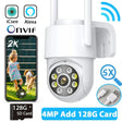 Hooked On 8MP 4K WiFi PTZ Camera Dual Lens Outdoor Security ICSEE App - stepyours.com