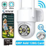 Hooked On 8MP 4K WiFi PTZ Camera Dual Lens Outdoor Security ICSEE App - stepyours.com