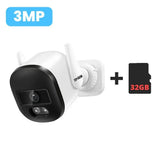 TPTEK 3MP WiFi Outdoor Bullet Camera - AI Human Detection, IP66 Weatherproof - stepyours.com