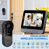 Wireless Wifi Doorbell Camera 1080P Video Intercom Doorbell Waterproof 4.3in IPS Screen Home Security Door Bell IR Night Vision by stepyours.com