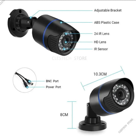 Real 1200TVL Mini CCTV Camera IP66 Waterproof Outdoor Security for Home - stepyours.com