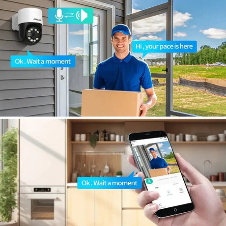 ASECAM 8MP 4K PTZ IP Camera Outdoor - AI Face Detection PoE Security Camera - stepyours.com