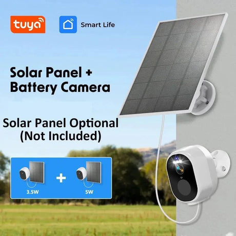 Never Miss A Moment Solar Powered 4MP Battery Spotlight Camera 2K Outdoor Tuya - stepyours.com