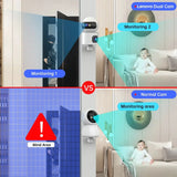 Lenovo 4K IP Camera - Dual Lens 5G WiFi Auto Tracking For Home Surveillance by stepyours.com