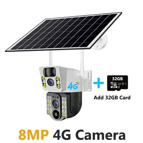 4K Solar CCTV Camera With Advanced Human Detection 10x Zoom