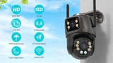 4K 8MP HD WiFi PTZ Camera Outdoor Dual Lens AI Tracking - ESCAPION