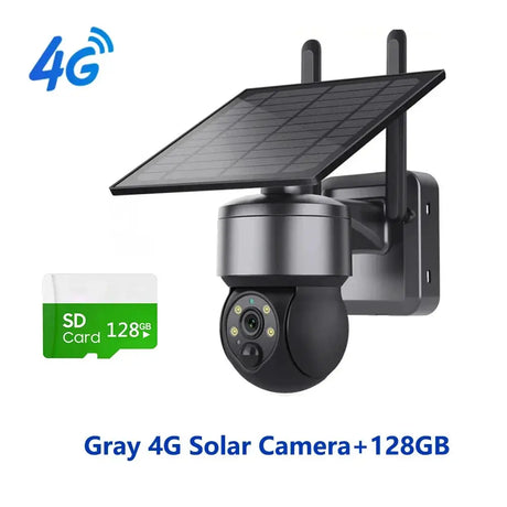 Shiwojia Wifi Wireless PTZ Solar Camera 4G SIM Outdoor 4MP