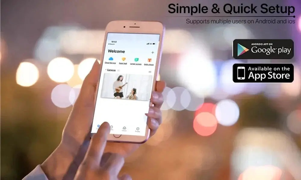 WONSDAR Three Lens Three Screen IP Camera - AI Auto Tracking For Total Security - stepyours.com