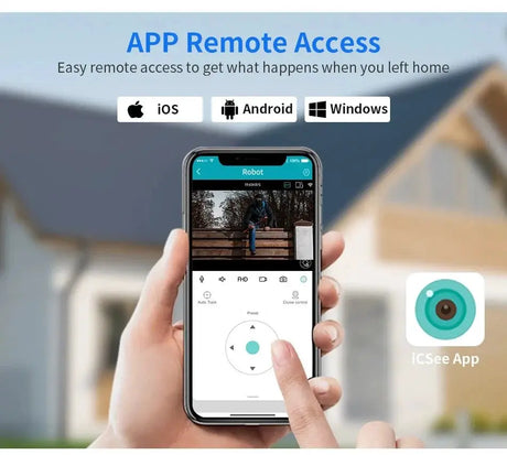 Hiseeu 4K 8MP Smart Wifi PTZ Camera With 5x Zoom AI Human Detection ONVIF - stepyours.com
