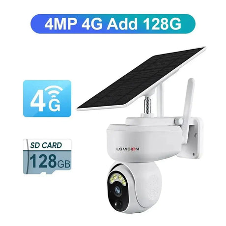 Solar Wireless Security Camera Weatherproof Motion Detection