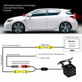 Car Rear View Camera Night Vision IP68 Waterproof Reversing Parking Monitor - stepyours.com