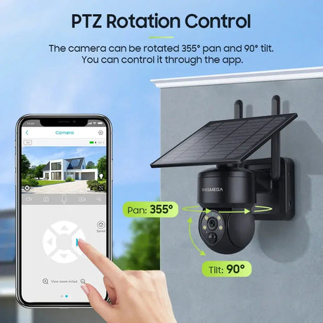 Tuya 3MP Solar Camera Outdoor WiFi Alexa 4G LTE SIM Light