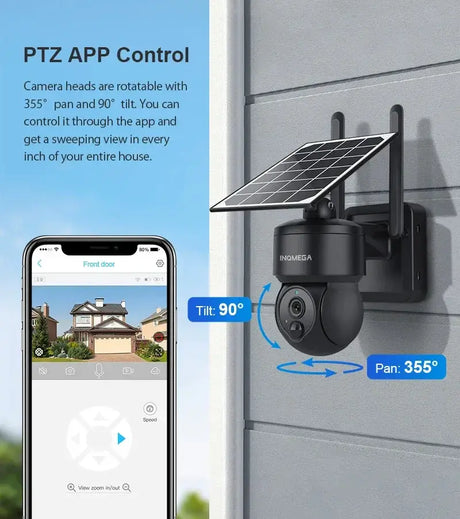 INQMEGA Mini Wifi HD Solar Camera Mobile Tracking Cam